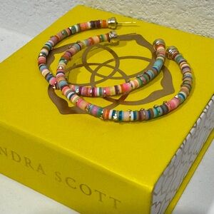 Kendra Scott Reece Hoop Earrings | Neon | RETIRED | HTF | COLLECTOR VALUE